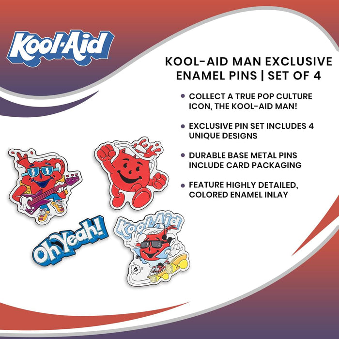 Kool-Aid Man Enamel Pins | Set Of 4