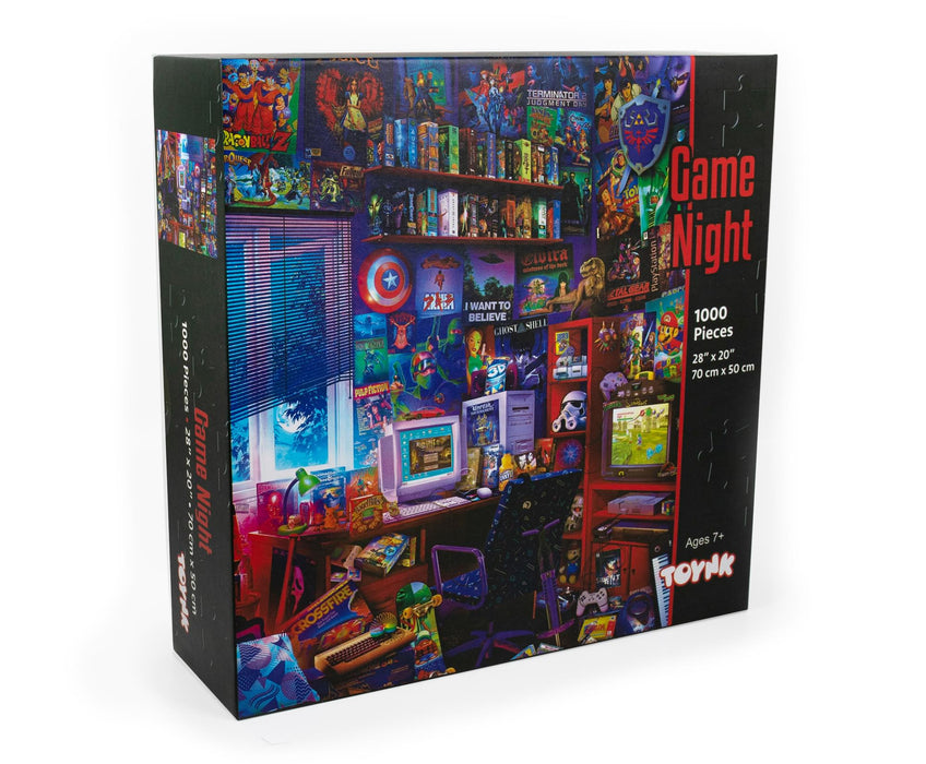 '90s Game Room Pop Culture 1000 Piece Jigsaw Puzzle By Rachid Lotf