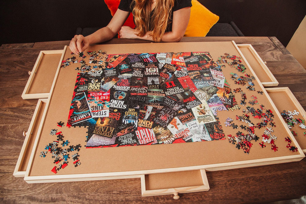 King of Horror Collage Stephen King Inspired 1000 Piece Jigsaw Puzzle