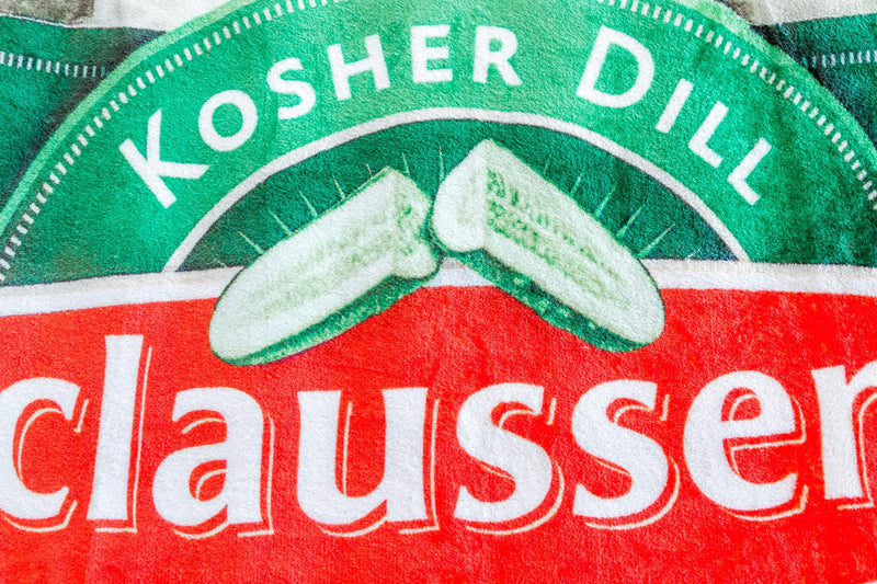 Claussen Kosher Dill Pickles Fleece Throw Blanket | 45 x 60 Inches product image 2 of 7
