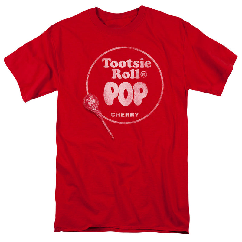 T-Shirt featuring design named Tootsie Roll Pop - Logo Red, product image 1 of 2