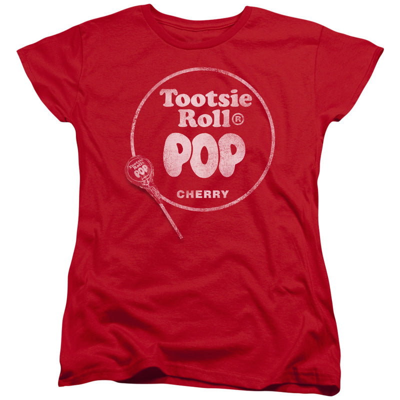 T-Shirt featuring design named Tootsie Roll Pop - Logo Red, product image 2 of 2