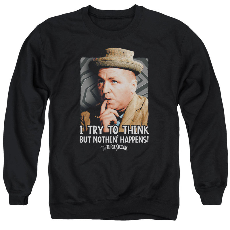 Sweatshirt featuring design named Three Stooges - Try to Think