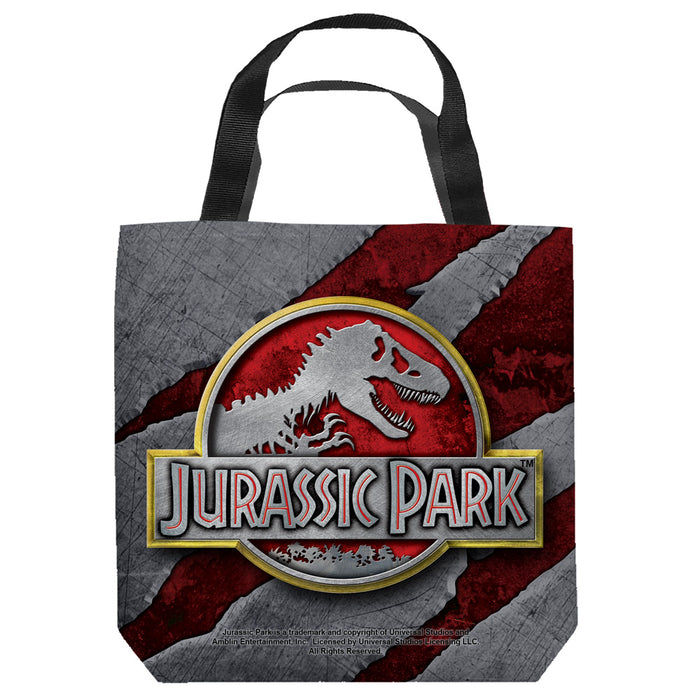Jurassic Park - Slashed Logo Tote Bag