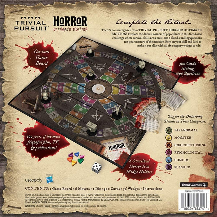 Horror Movie Ultimate Edition Trivial Pursuit Board Game | For 2+ Players