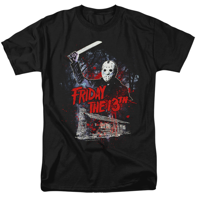 T-Shirt featuring design named Friday the 13th - Cabin, product image 1 of 2