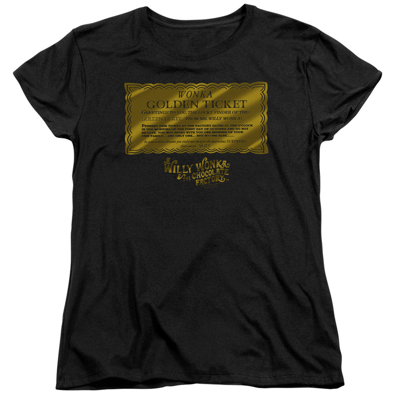 T-Shirt featuring design named Willy Wonka and the Chocolate Factory - Golden Ticket, product image 2 of 2