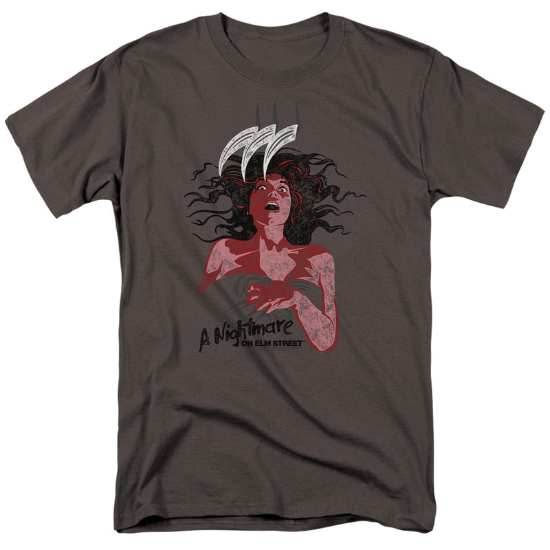 T-Shirt featuring design named Nightmare on Elm Street - Illustrated European Poster, product image 1 of 2