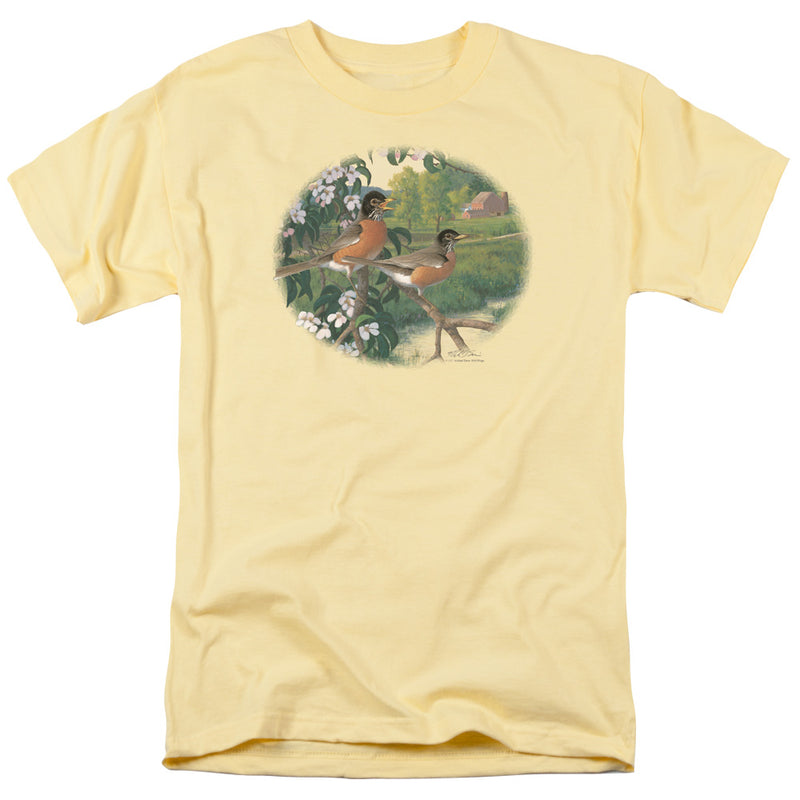 Wild Wings - Apple Blossoms and Robins