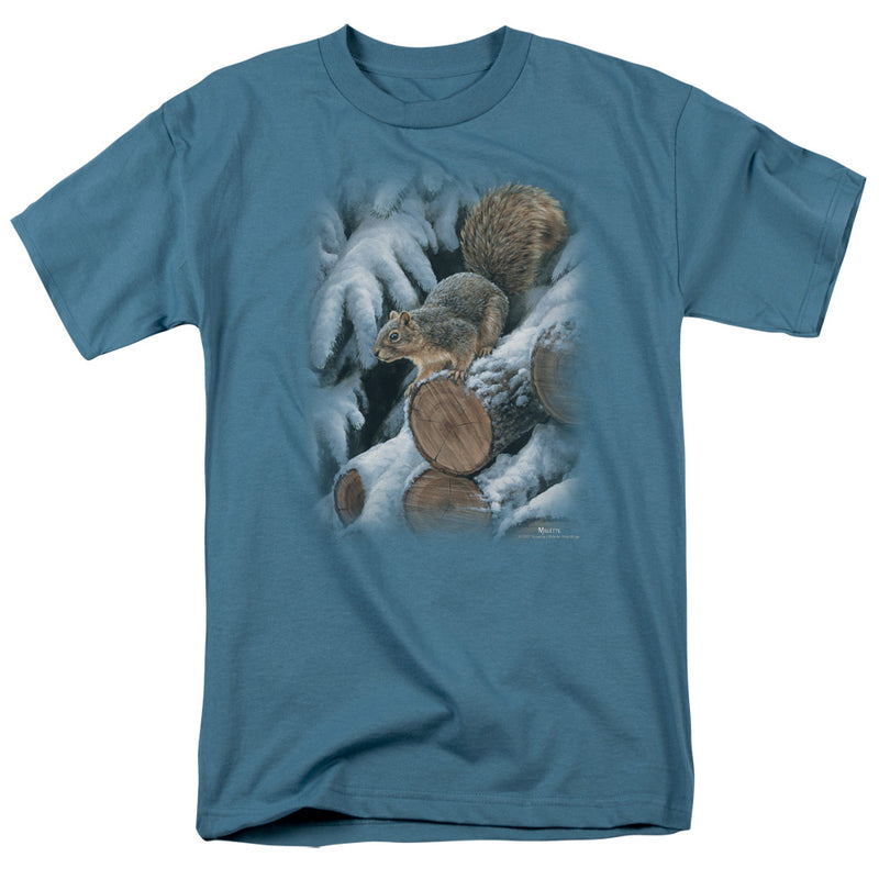 T-Shirt featuring design named Wild Wings - Wood Pile Squirrel