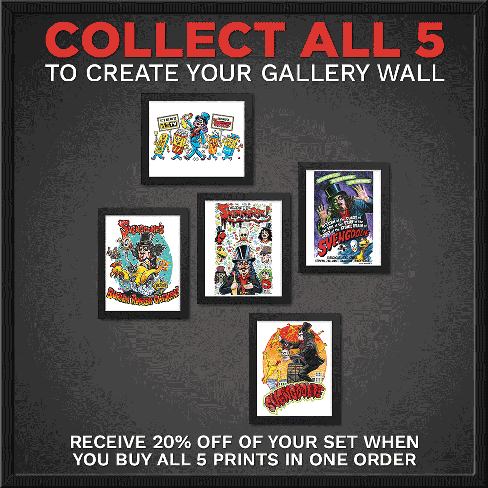 to the Sveniverse" Svengoolie® Art Print by Scott Shaw! (2022