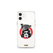 White iPhone case featuring Svengoolie target logo in center and "MeTV" logo at bottom.