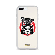 Cream iPhone case featuring Svengoolie target logo in center and "MeTV" logo at bottom.