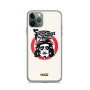 Cream iPhone case featuring Svengoolie target logo in center and "MeTV" logo at bottom.