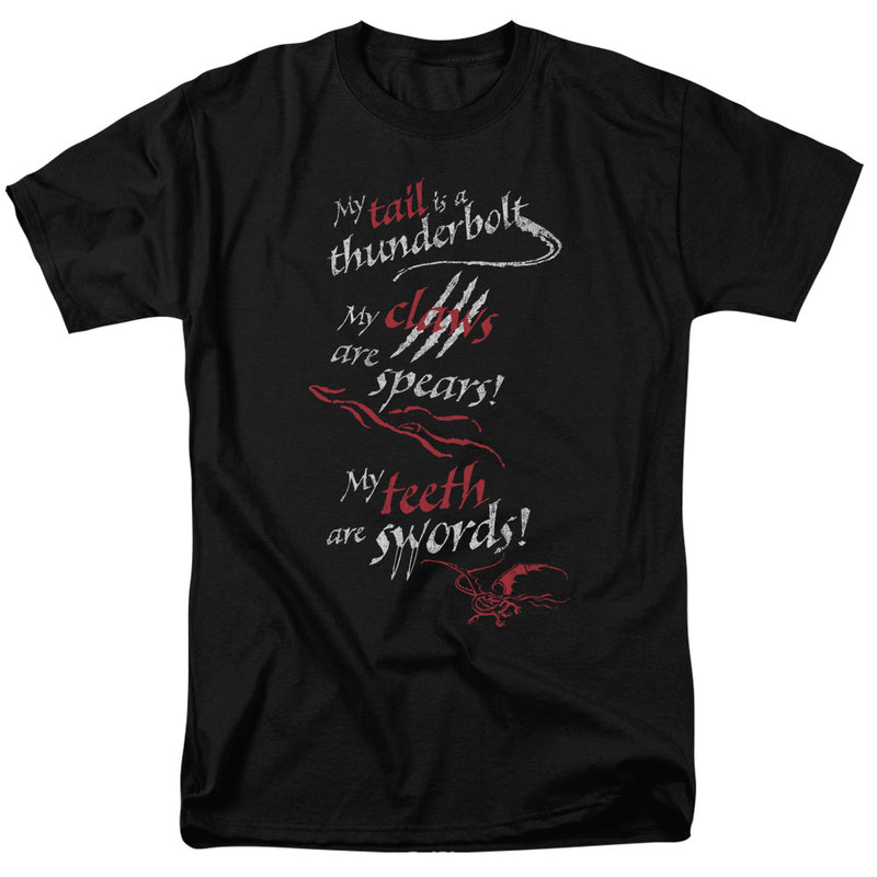 T-Shirt featuring design named The Hobbit - Tail Claws Teeth, product image 1 of 2