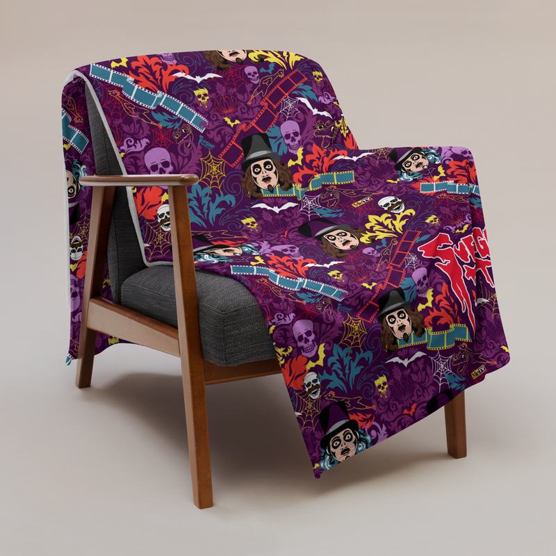 Svengoolie® "Film & Floral" Throw Blanket
