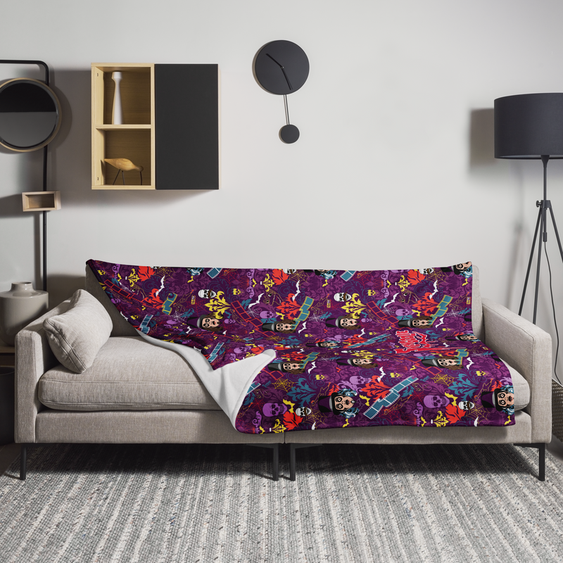 Svengoolie® "Film & Floral" Throw Blanket