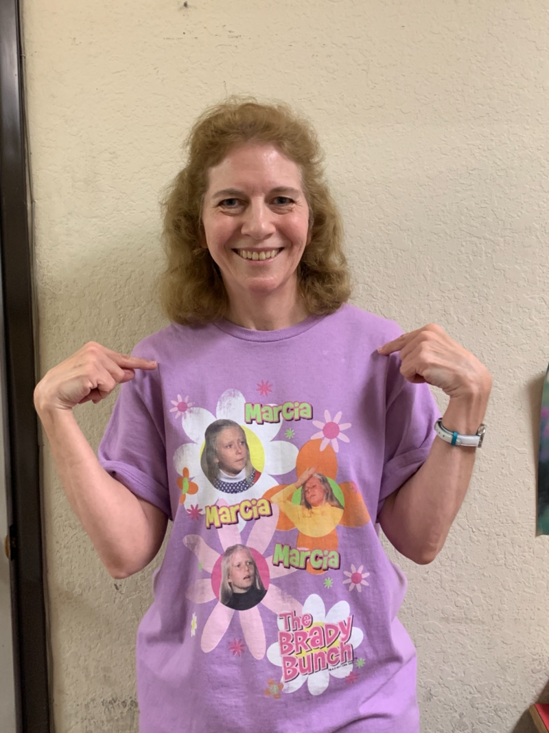 T-Shirt featuring design named Brady Bunch - Marcia Marcia Marcia, product image 2 of 2